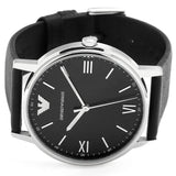 Emporio Armani Kappa Analog Quartz Black Dial Black Leather Strap Watch For Men - AR11013 Buy Now By Emporio Armani