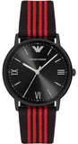 Emporio Armani Kappa Black Dial Two Tone NATO Strap Watch For Men - AR11015 Buy Now By Emporio Armani
