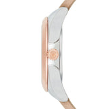 Emporio Armani Valeria Quartz White Dial Beige Leather Strap Watch For Women - AR11031 Buy Now By Emporio Armani