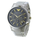 Emporio Armani Quartz Grey Dial Silver Steel Strap Watch For Men - AR11047 Buy Now By Emporio Armani