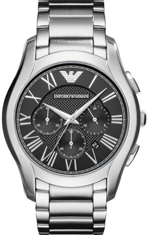 Emporio Armani Valente Chronograph Quartz Black Dial Silver Steel Strap Watch For Men - AR11083 Buy Now By Emporio Armani