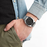 Emporio Armani Valente Chronograph Quartz Black Dial Silver Steel Strap Watch For Men - AR11083 Buy Now By Emporio Armani