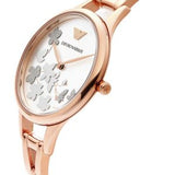 Emporio Armani Aurora Quartz Silver Dial Gold Steel Strap Watch For Women - AR11108 Buy Now By Emporio Armani