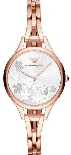 Emporio Armani Aurora Quartz Silver Dial Gold Steel Strap Watch For Women - AR11108 Buy Now By Emporio Armani