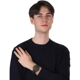 Emporio Armani Luigi Quartz Chronograph Black Dial Green Mesh Bracelet Watch For Men - AR11115 Buy Now By Emporio Armani