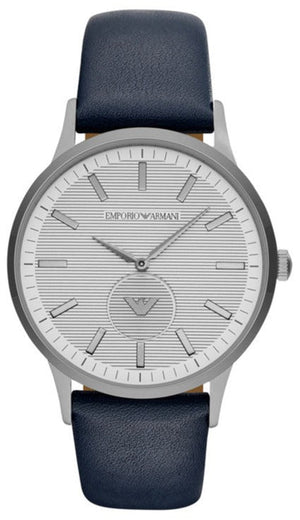 Emporio Armani Renato White DIal Blue Leather Strap Watch For Men - AR11119 Buy Now By Emporio Armani