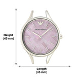 Emporio Armani Aurora Mother Of Pearl Purple Dial Silver Steel Strap Watch For Women - AR11122 Buy Now By Emporio Armani