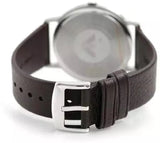 Emporio Armani Kappa Quartz Black Dial Brown Leather Strap Watch For Men - AR11153 Buy Now By Emporio Armani
