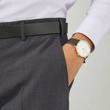 Emporio Armani Modern Slim Analog Silver Dial Brown Leather Strap Watch For Men - AR11163 Buy Now By Emporio Armani