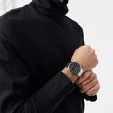 Emporio Armani Renato Quartz Black Dial Silver Steel Strap Watch For Men - AR11181 Buy Now By Emporio Armani