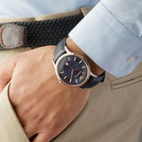 Emporio Armani Renato Analog Blue Dial Blue Leather Strap Watch For Men - AR11188 Buy Now By Emporio Armani
