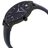 Emporio Armani Renato Quartz Blue Dial Blue Leather Strap Watch For Men - AR11190 Buy Now By Emporio Armani