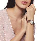 Emporio Armani Arianna Analog Mother of Pearl Dial Rose Gold Steel Strap Watch For Women - AR11196 Buy Now By Emporio Armani