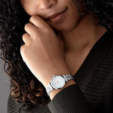 Emporio Armani Donna Mother of Pearl Dial Silver Steel Strap Watch For Women - AR11204 Buy Now By Emporio Armani