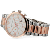 Emporio Armani Giovanni Chronograph Quartz White Dial Two Tone Steel Strap Watch For Men - AR11209 Buy Now By Emporio Armani