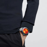 Emporio Armani Sigma Analog Orange Dial Grey Silicone Strap Watch For Men - AR11218 Buy Now By Emporio Armani