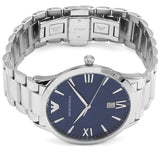 Emporio Armani Giovanni Quartz Blue Dial Silver Steel Strap Watch For Men - AR11227 Buy Now By Emporio Armani