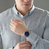 Emporio Armani Luigi Quartz Blue Dial Silver Mesh Bracelet Watch For Men - AR11230 Buy Now By Emporio Armani