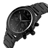 Emporio Armani Mario Chronograph Black Dial Black Steel Strap Watch For Men - AR11242 Buy Now By Emporio Armani