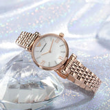 Emporio Armani Gianni T-Bar Mother of Pearl Dial Rose Gold Steel Strap Watch For Women - AR11316 Buy Now By Emporio Armani