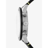 Emporio Armani Mario Chronograph Black Dial Black Leather Strap Watch For Men - AR11325 Buy Now By Emporio Armani