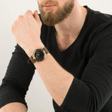 Emporio Armani Aviator Quartz Black Dial Brown Leather Strap Watch For Men - AR11337 Buy Now By Emporio Armani