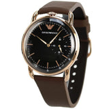 Emporio Armani Aviator Quartz Black Dial Brown Leather Strap Watch For Men - AR11337 Buy Now By Emporio Armani