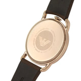 Emporio Armani Aviator Quartz Black Dial Brown Leather Strap Watch For Men - AR11337 Buy Now By Emporio Armani