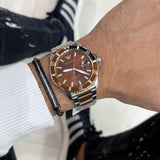 Emporio Armani Diver Quartz Brown Dial Two Tone Steel Strap Watch For Men - AR11340 Buy Now By Emporio Armani