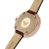 Emporio Armani Rosa Two Hand White Dial Red Leather Strap Watch For Women - AR11357 Buy Now By Emporio Armani