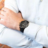 Emporio Armani Mario Chronograph Quartz Black Dial Black Nylon Strap Watch For Men - AR11453 Buy Now By Emporio Armani