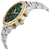 Emporio Armani Mario Chronograph Green Dial Silver Steel Strap Watch For Men - AR11454 Buy Now By Emporio Armani
