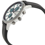 Emporio Armani Renato Chronograph Silver Dial Black Leather Strap Watch for Men - AR11473 Buy Now By Emporio Armani
