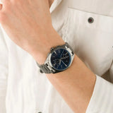 Emporio Armani Chronograph Quartz Blue Dial Grey Steel Strap Watch For Men - AR11481 Buy Now By Emporio Armani