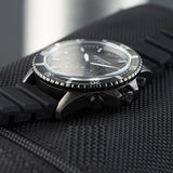 Emporio Armani Diver Chronograph Black Dial Black Silicon Strap Watch For Men - AR11515 Buy Now By Emporio Armani