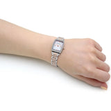 Emporio Armani Gianni T Bar White Mother Of Pearl Dial Two Tone Steel Strap Watch For Women - AR11519 Buy Now By Emporio Armani