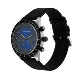 Emporio Armani Mario Chronograph Blue Dial Black Leather Strap Watch For Men - AR11522 Buy Now By Emporio Armani