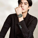 Emporio Armani Paolo Chronograph Green Dial Silver Steel Strap Watch For Men - AR11529 Buy Now By Emporio Armani