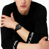 Emporio Armani Paolo Chronograph Black Dial Brown Leather Strap Watch For Men - AR11549 Buy Now By Emporio Armani