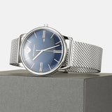 Emporio Armani Minimalist Quartz Blue Dial Silver Steel Strap Watch For Men - AR11571 Buy Now By Emporio Armani