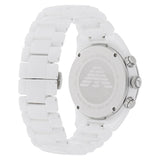 Emporio Armani Ceramic Chronograph White Dial White Ceramic Strap Watch For Men - AR1424 Buy Now By Emporio Armani