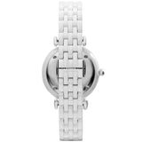 Emporio Armani Giannti T Bar Quartz Mother of Pearl Dial White Steel Strap Watch For Women - AR1485 Buy Now By Emporio Armani