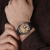 Emporio Armani Valente Chronograph Amber Dial Brown Leather Strap Watch For Men - AR1634 Buy Now By Emporio Armani