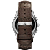 Emporio Armani Valente Chronograph Amber Dial Brown Leather Strap Watch For Men - AR1634 Buy Now By Emporio Armani
