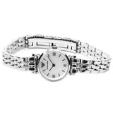 Emporio Armani Gianni T Bar Mother of Pearl Dial Silver Steel Strap Watch For Women - AR1688 Buy Now By Emporio Armani