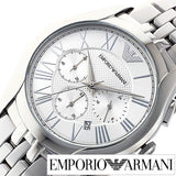 Emporio Armani Velente Chronograph Quartz Silver Dial Silver Steel Strap Watch For Men - AR1702 Buy Now By Emporio Armani