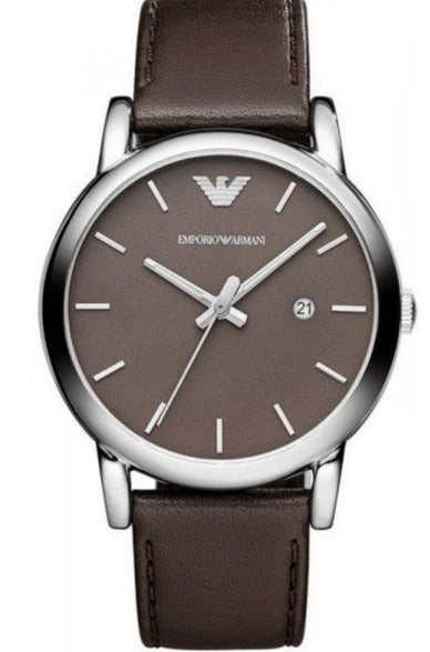 Emporio Armani Classic Quartz Brown Dial Brown Leather Strap Watch For Men - AR1729 Buy Now By Emporio Armani