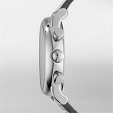 Emporio Armani Luigi Chronograph Quartz Grey Dial Grey Leather Strap Watch For Men - AR1735 Buy Now By Emporio Armani