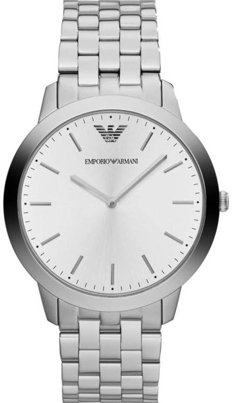 Emporio Armani Classic Quartz Silver Dial Silver Steel Strap Watch For Men - AR1745 Buy Now By Emporio Armani