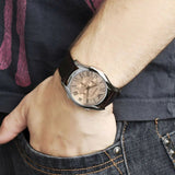 Emporio Armani Valente Chronograph Brown Dial Brown Leather Strap Watch For Men - AR1785 Buy Now By Emporio Armani